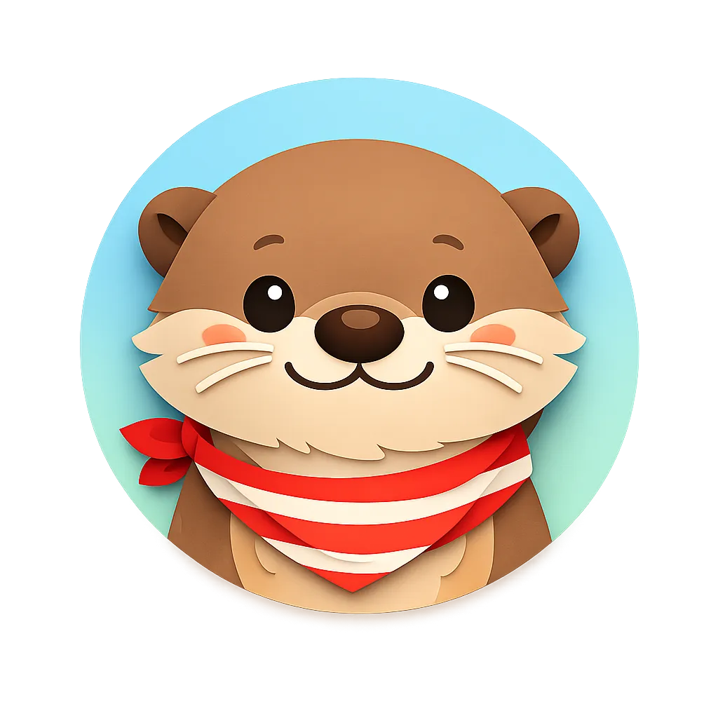 Cute flat cartoon raccoon face avatar icon with friendly expression for user review